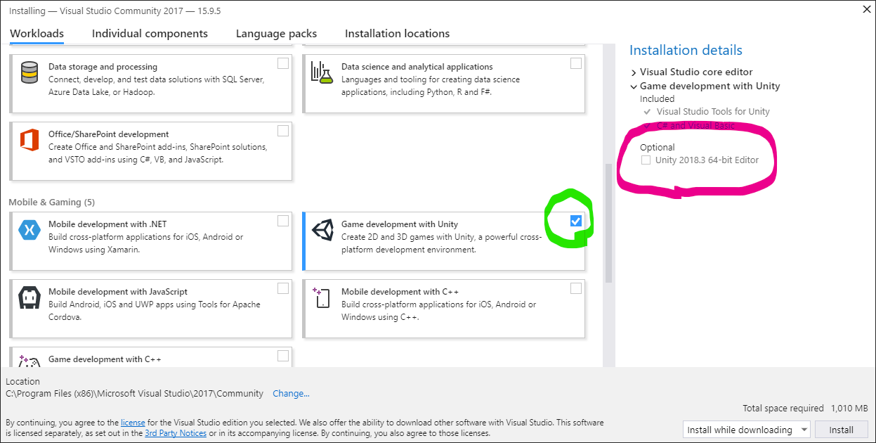 Visual Studio Install